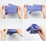 2 Pack Exfoliating Gloves | Full Body Scrub Mitts for Smooth, Glowing Skin